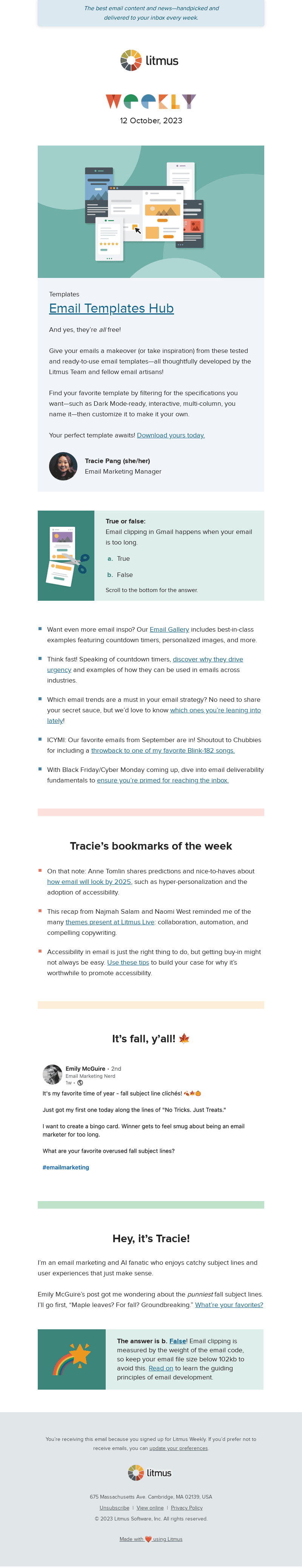 Litmus email from Thu, Oct 12, 2023