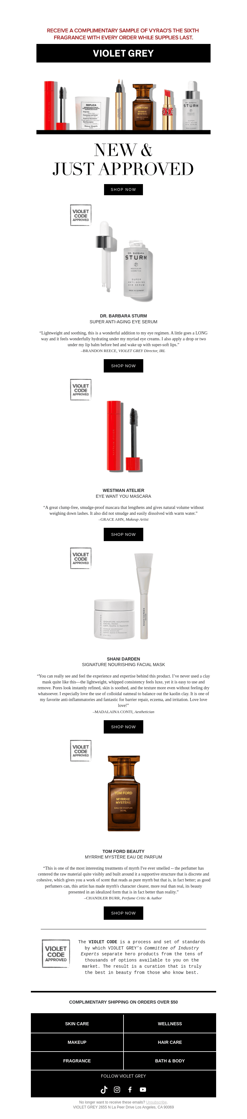Coming in HOT, Newness from: