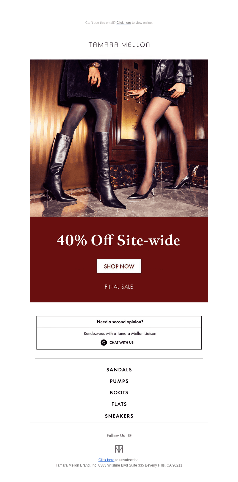 40% off Site Wide