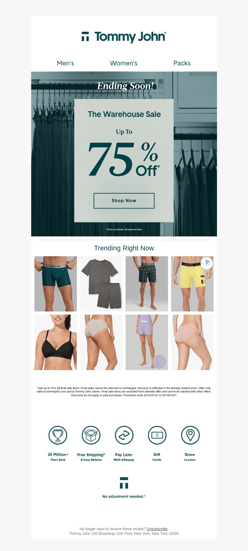 Don’t Miss Up To 75% Off*