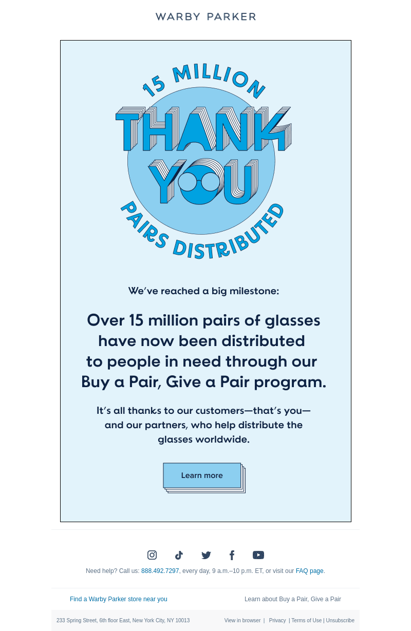 15 million pairs (and counting!)