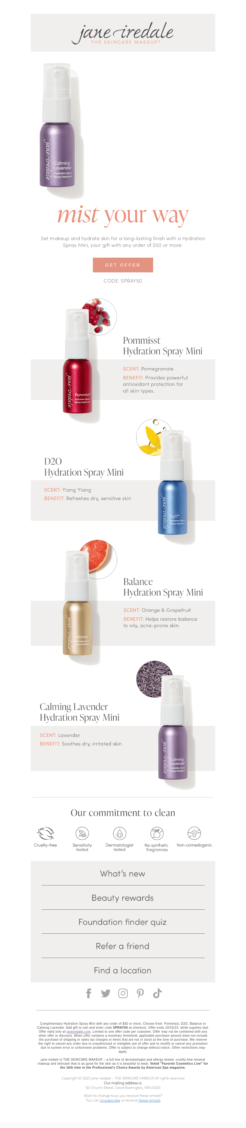 Last Day! FREE Hydration Spray Mini