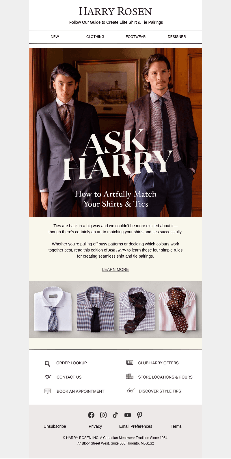 4 Rules for Harmonizing a Shirt-Tie Combo