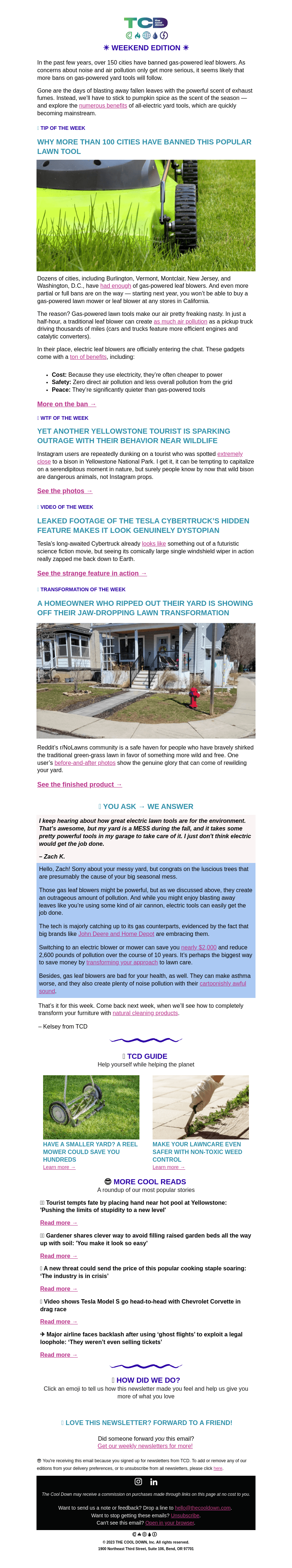 🚫🏡 This common lawn tool may soon be illegal