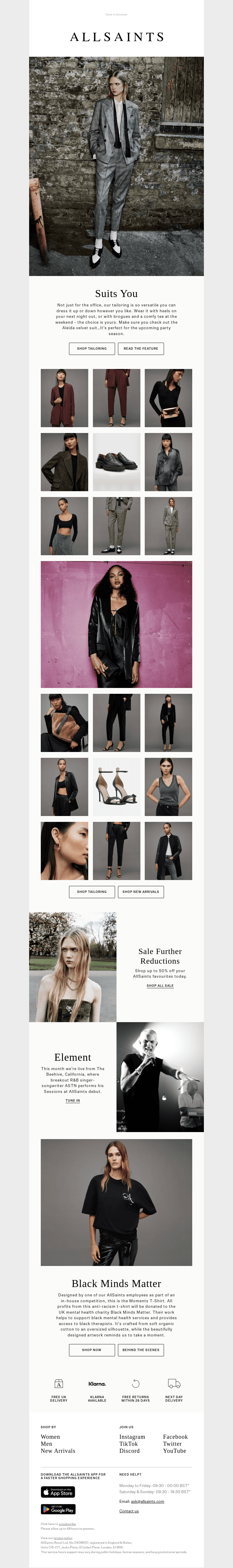 New tailoring for every occasion