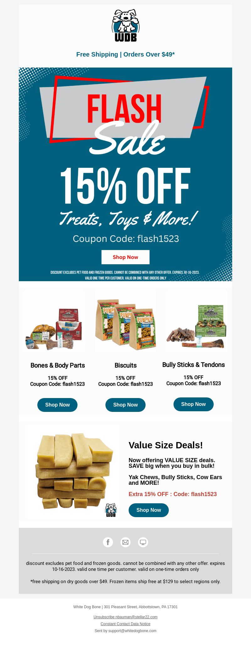 Your 15% Discount Ends TODAY!