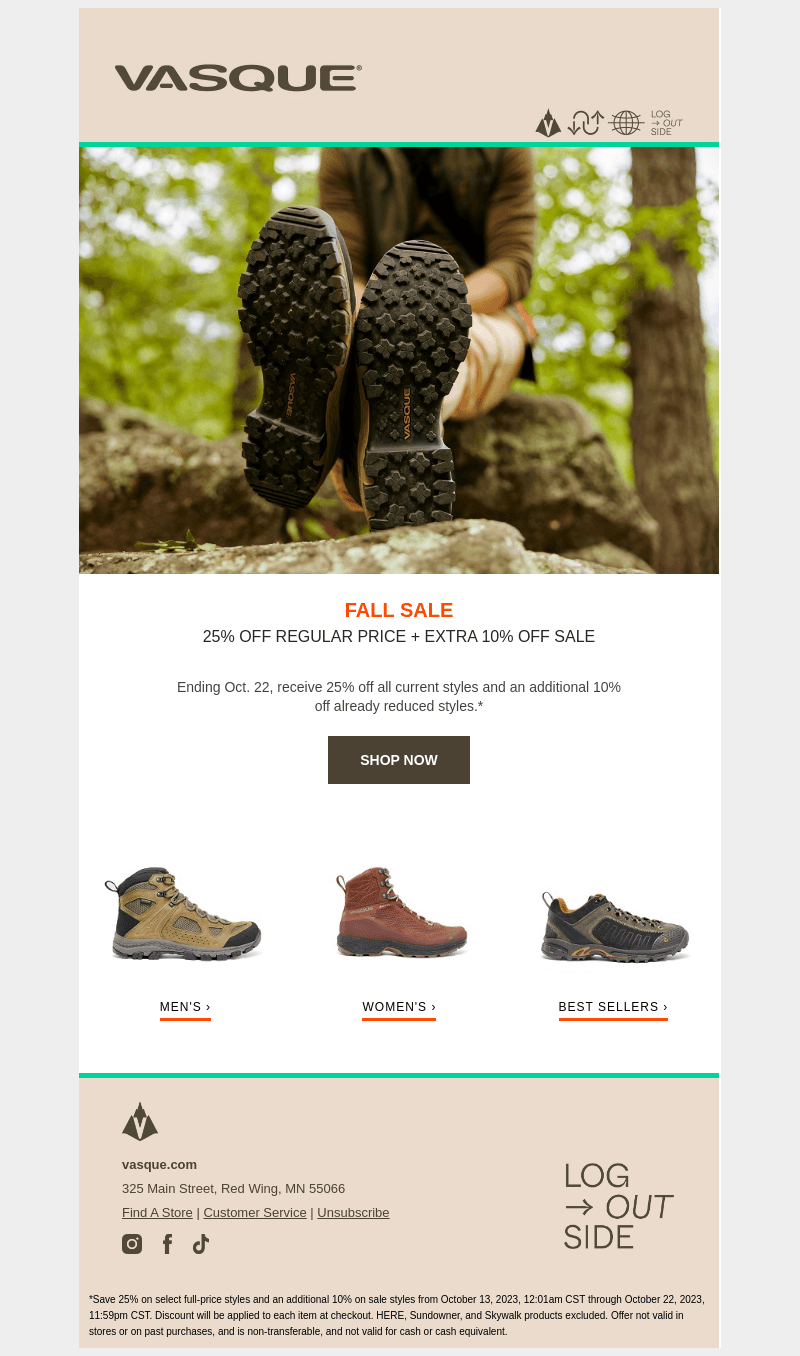 25% Off Regular Priced + Extra 10% Off Sale