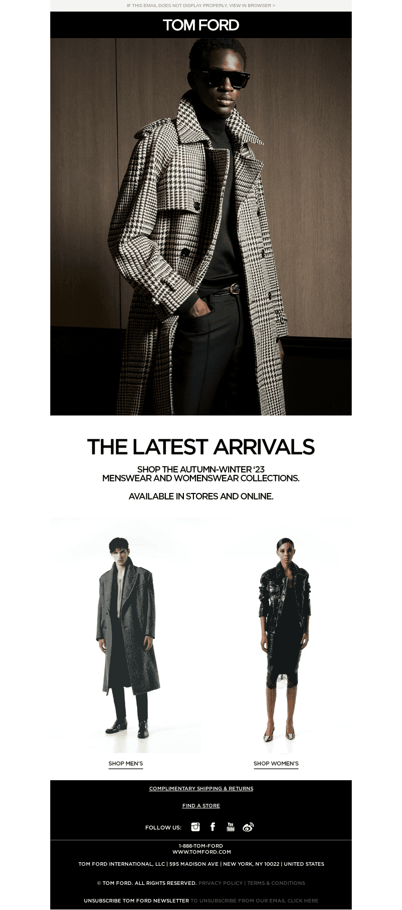 NEW SEASON ARRIVALS
