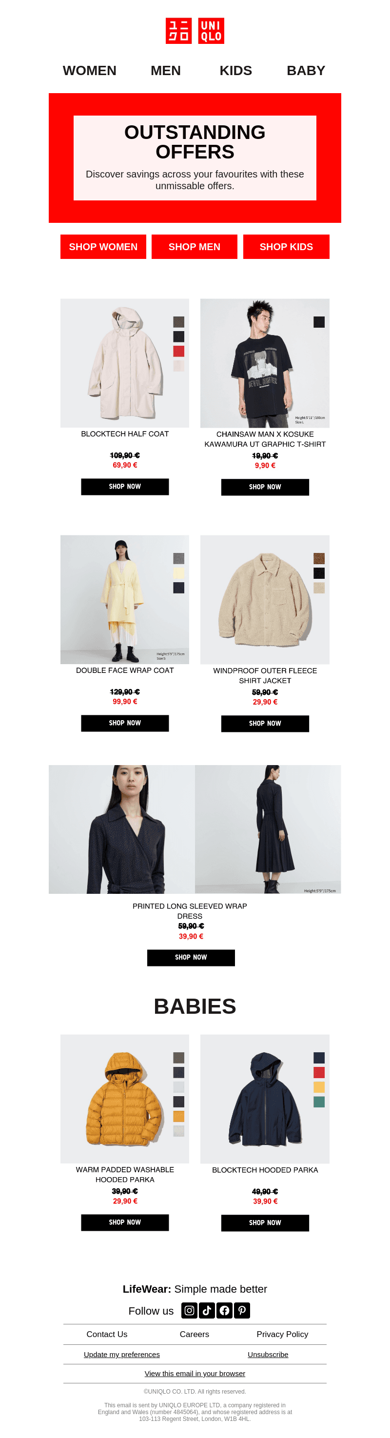 Save on BLOCKTECH and UNIQLO : C