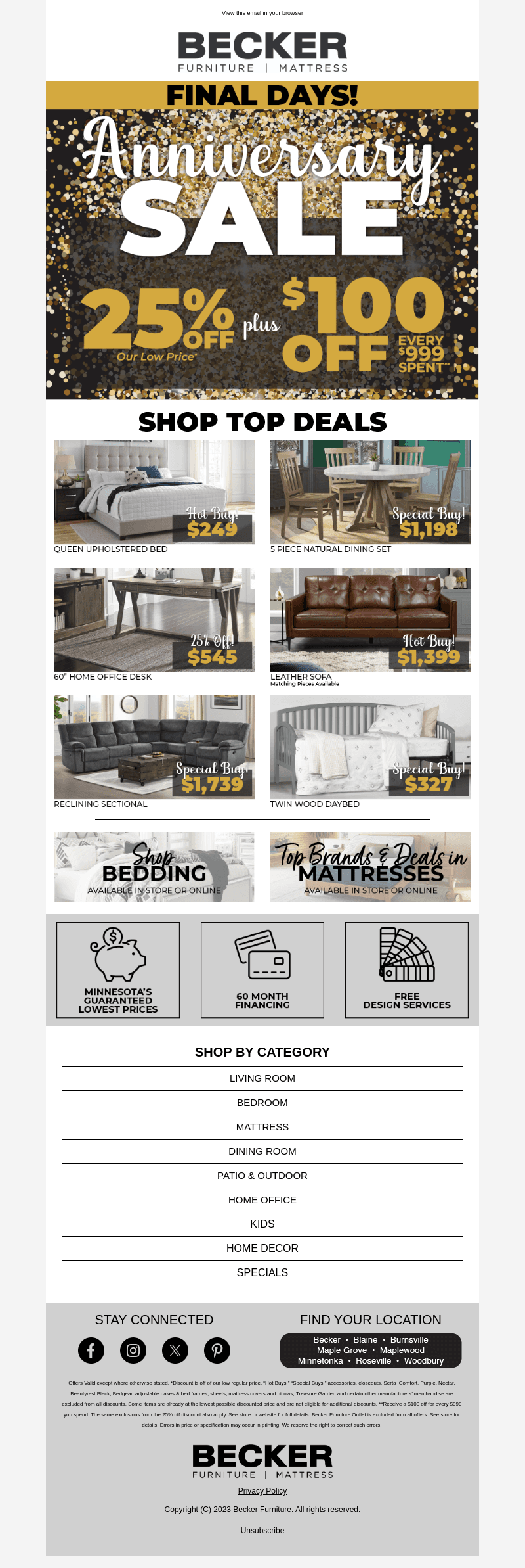 FINAL DAYS to get $100 Off!