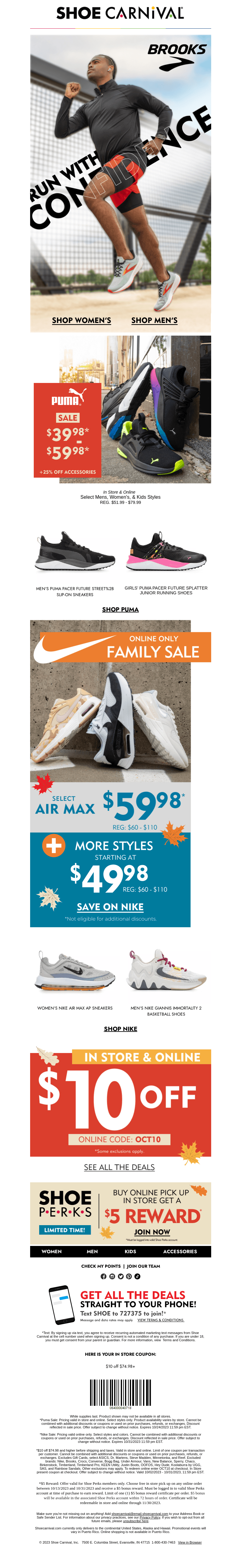 Save big on Puma & Nike NOW
