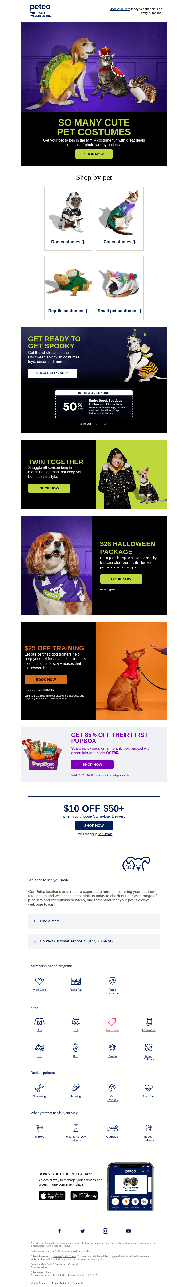 Your pet needs a costume, too!