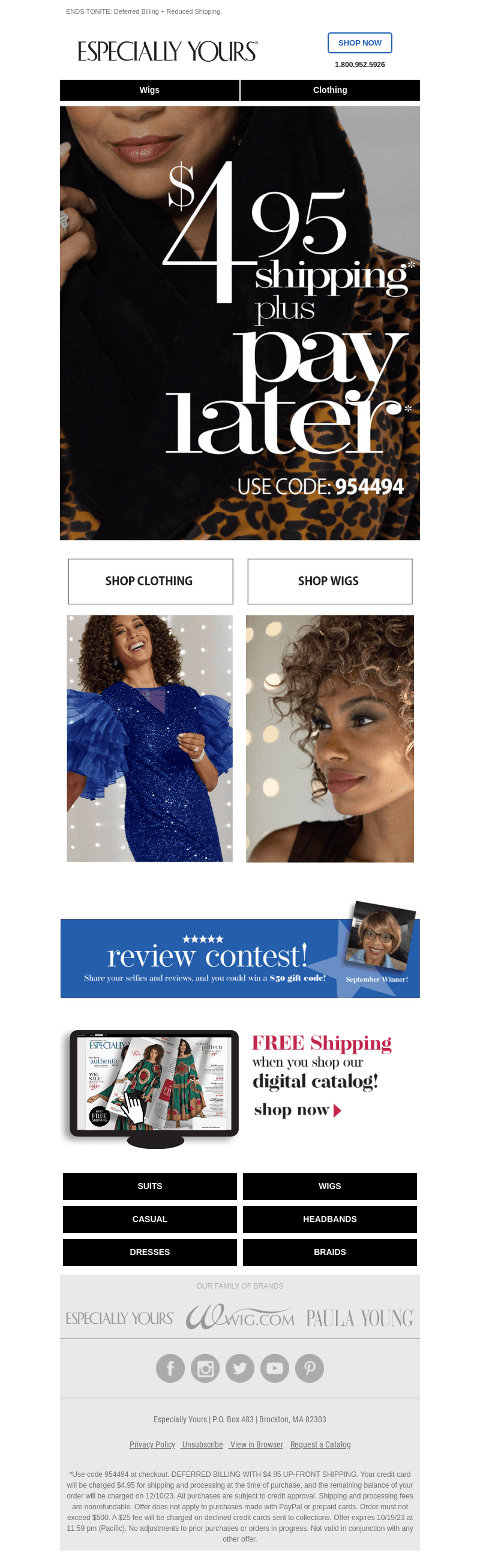 Pay Later + $4.95 Shipping - LAST CHANCE!