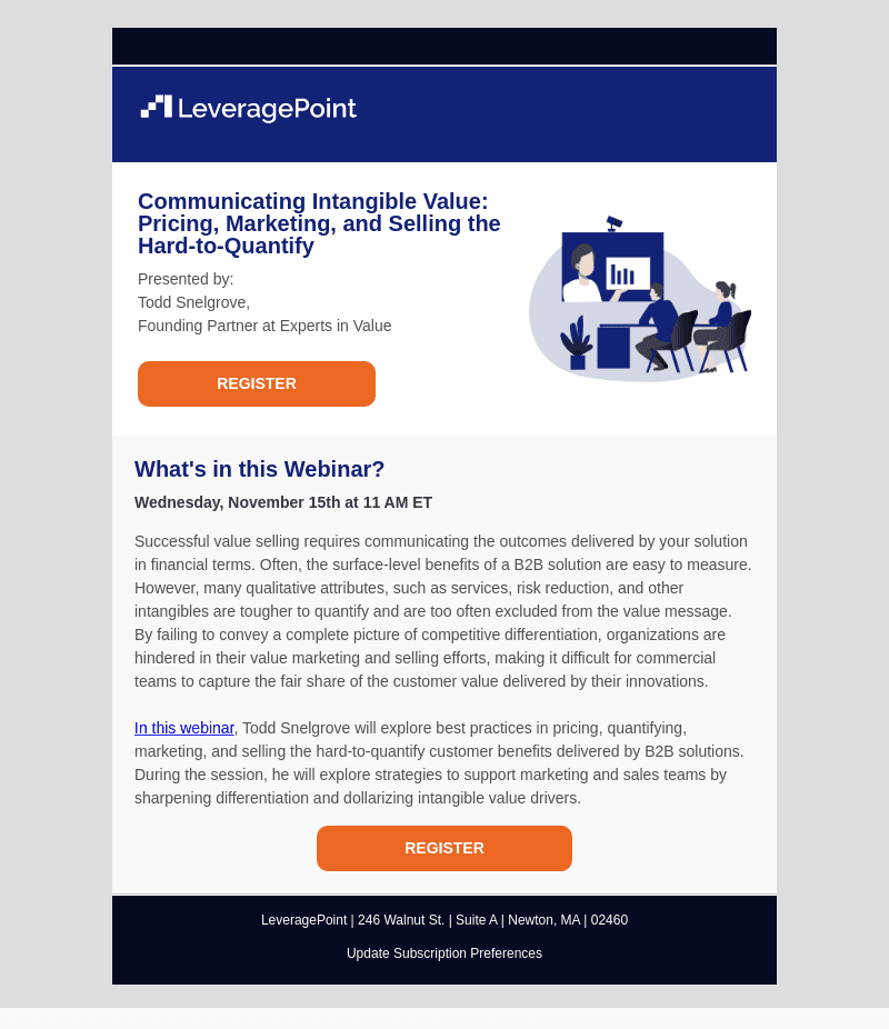 [Webinar] Communicating Intangible Value: Pricing, Marketing, and Selling the Hard-to-Quantify