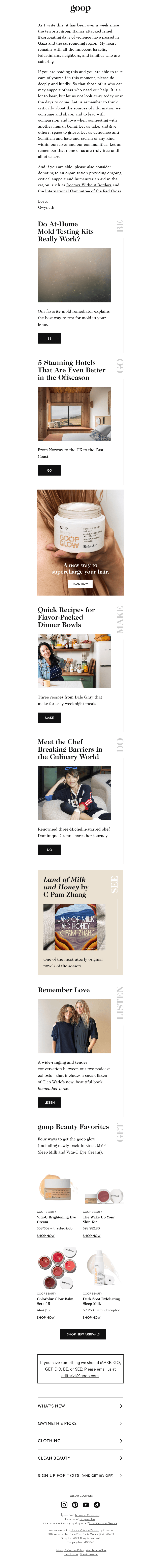 the Thursday newsletter