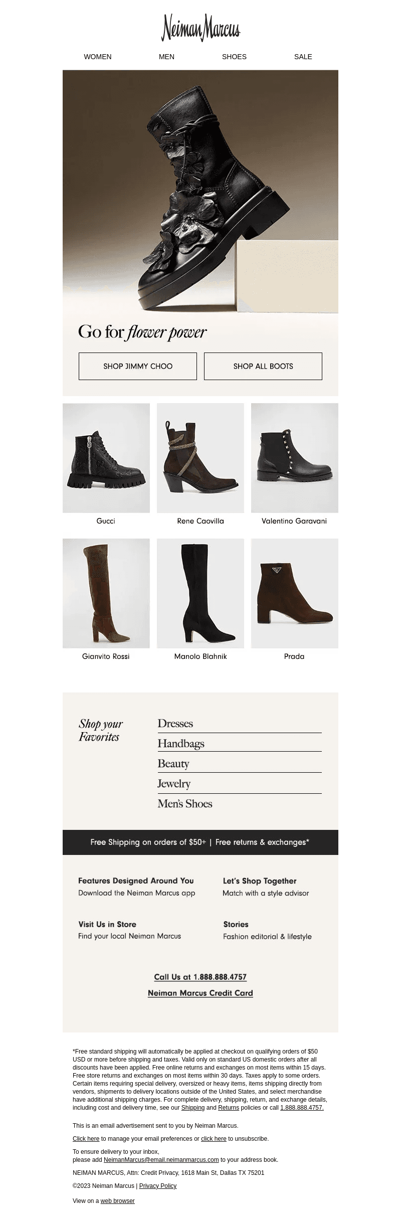 For fall & beyond: Jimmy Choo’s flower combat boot