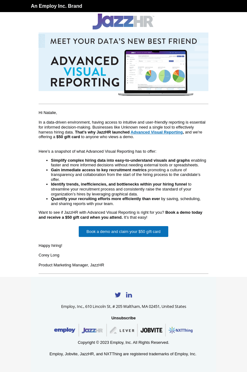 JazzHR email from Thu, Oct 19, 2023
