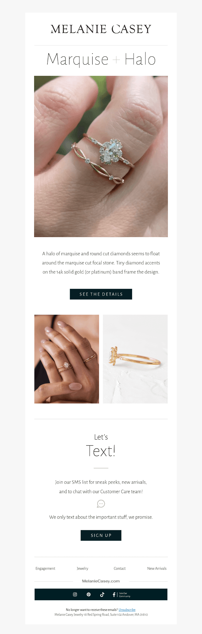 Presenting: Marquise Halo Diamond Ring