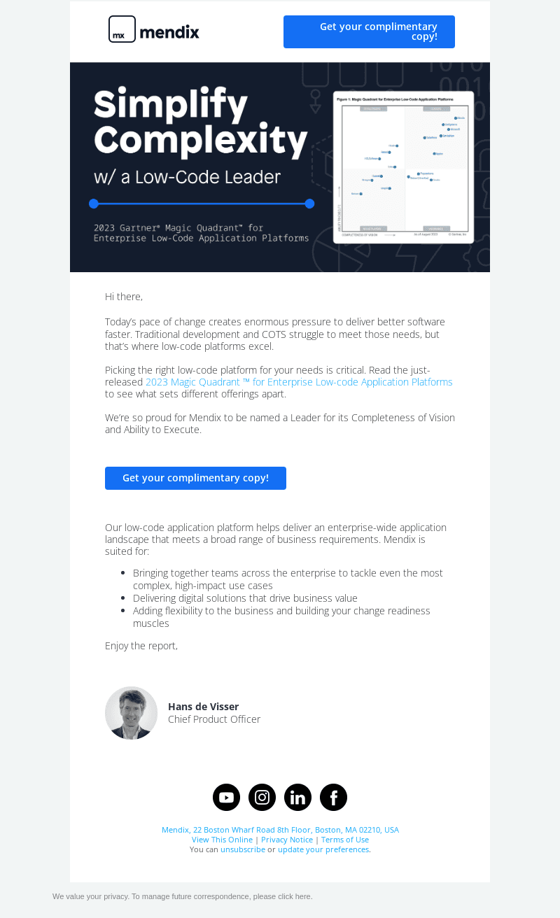 Discover what makes us a low-code Leader