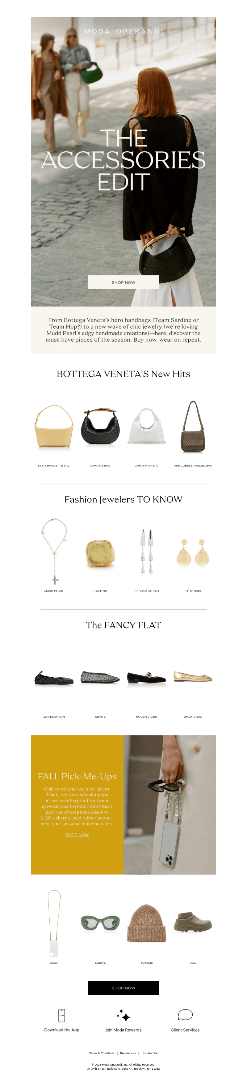 Moda Operandi email from Sat, Oct 21, 2023