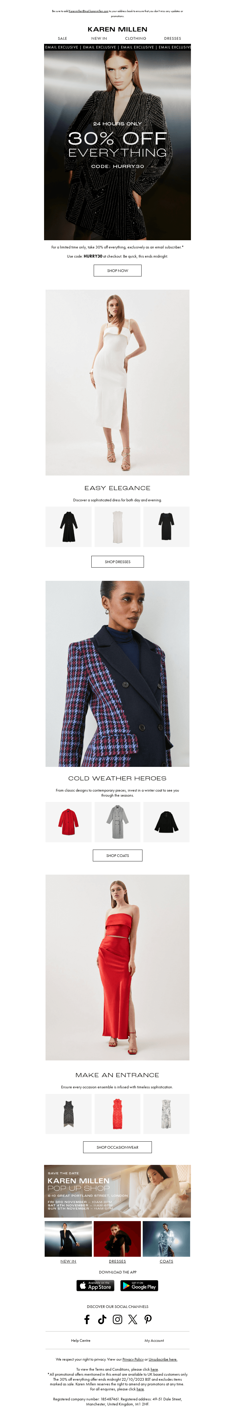 Email Exclusive | 30% off everything