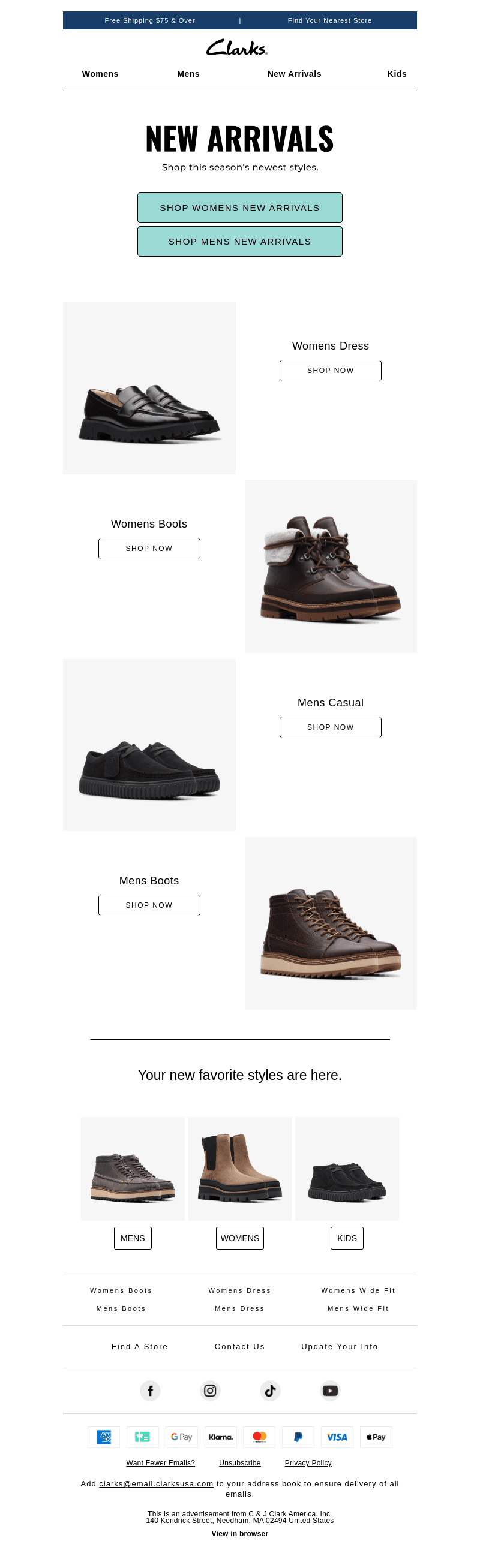 NEW styles, just landed!