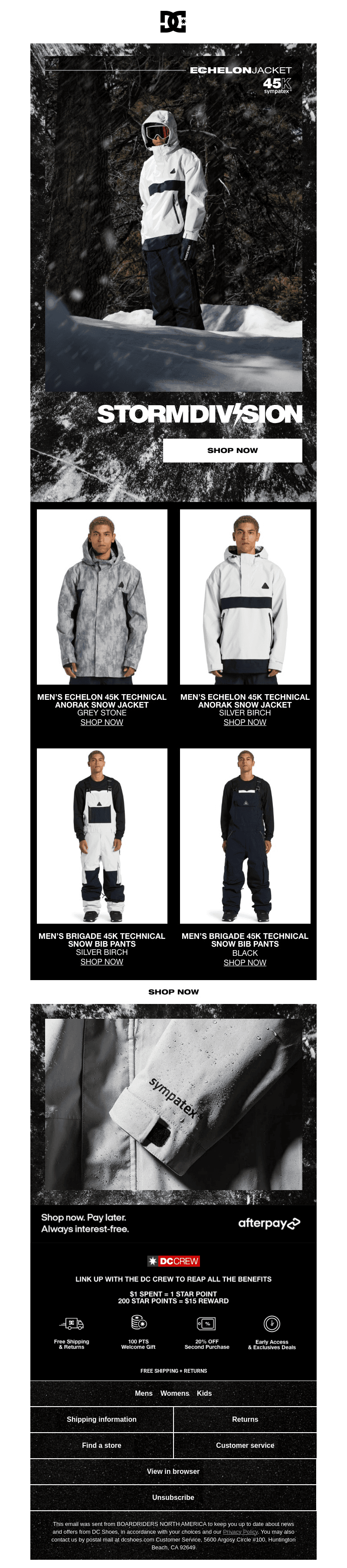 STORM DIVISION | DC's Most Advanced Snow Gear