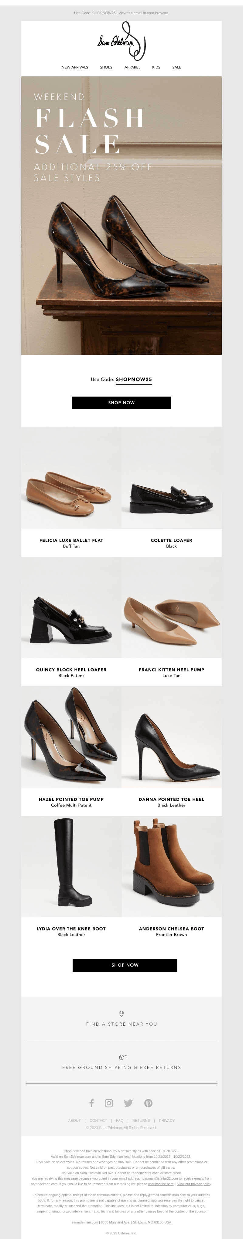 Ends Tonight! | Additional 25% Off Sale