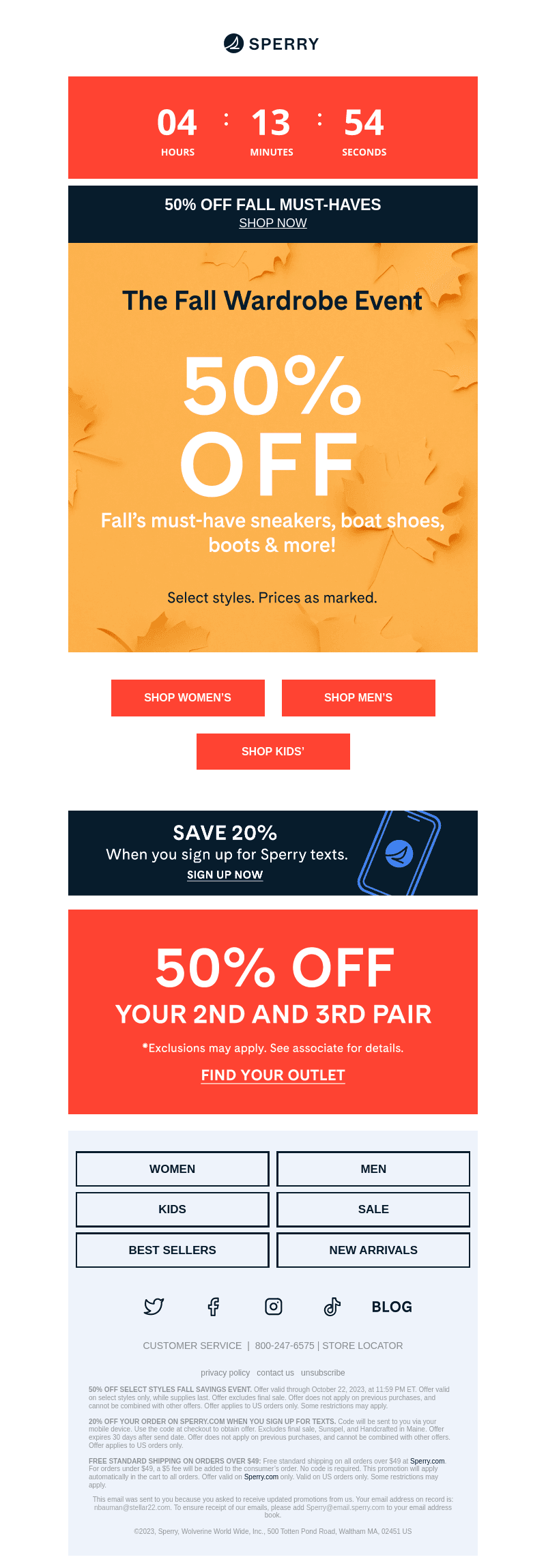 Only 4 hours left to get 50% off for Fall!
