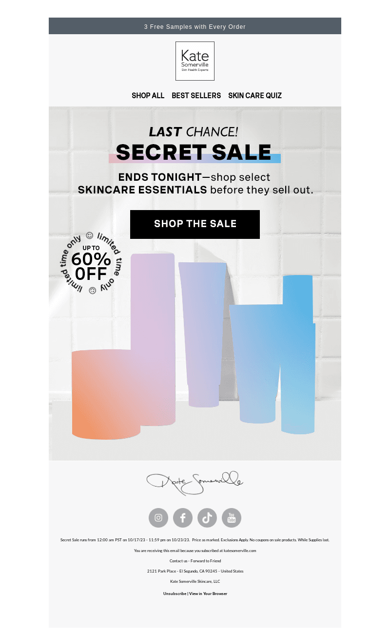 FINAL HOURS: Up to 60% Off ⏰