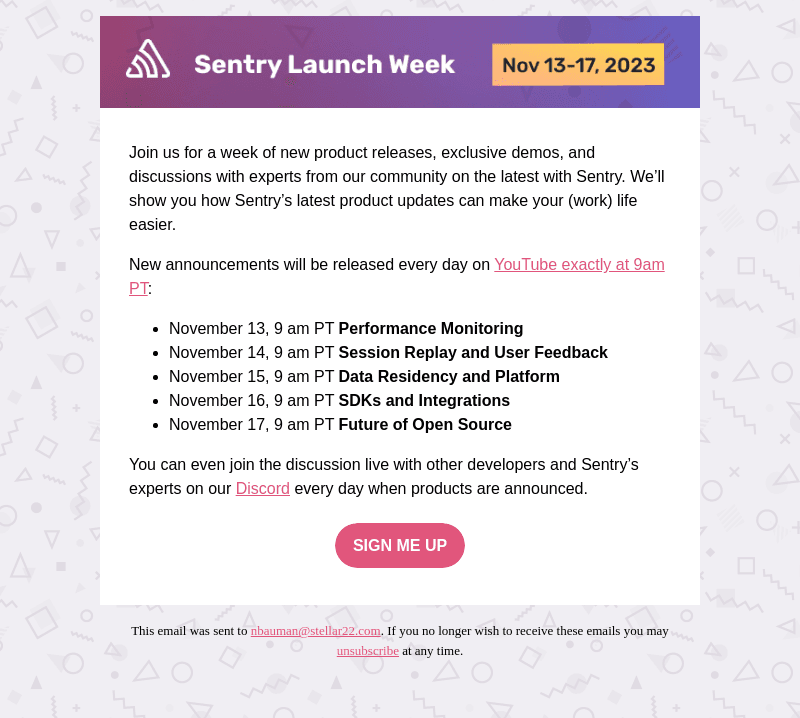 You are invited! Join us for Launch Week...