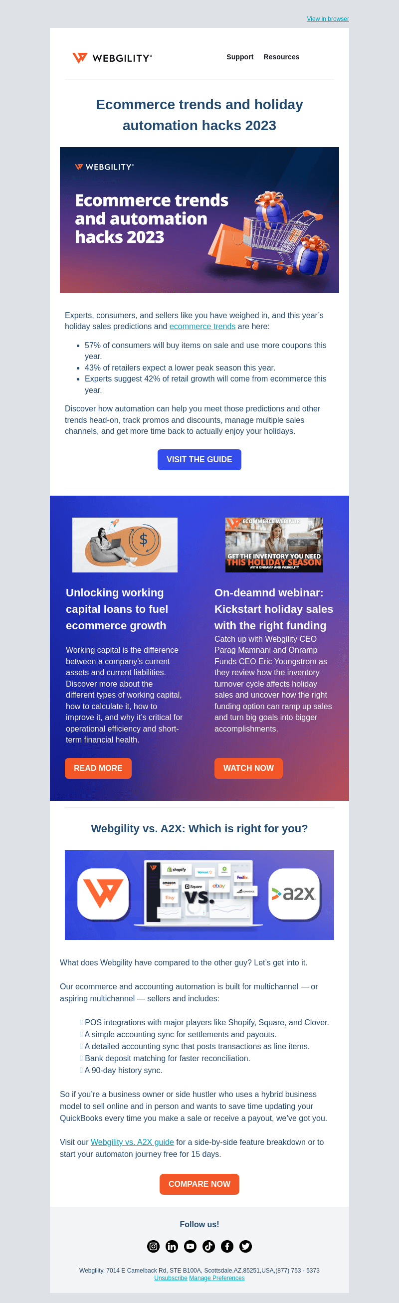 Webgility email from Tue, Oct 24, 2023