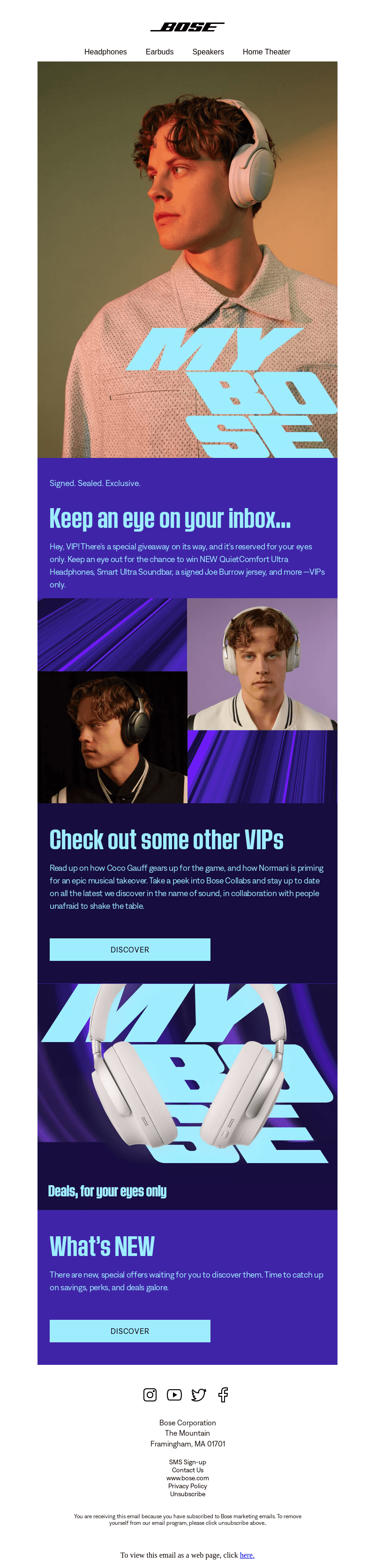 Bose email from Tue, Oct 24, 2023