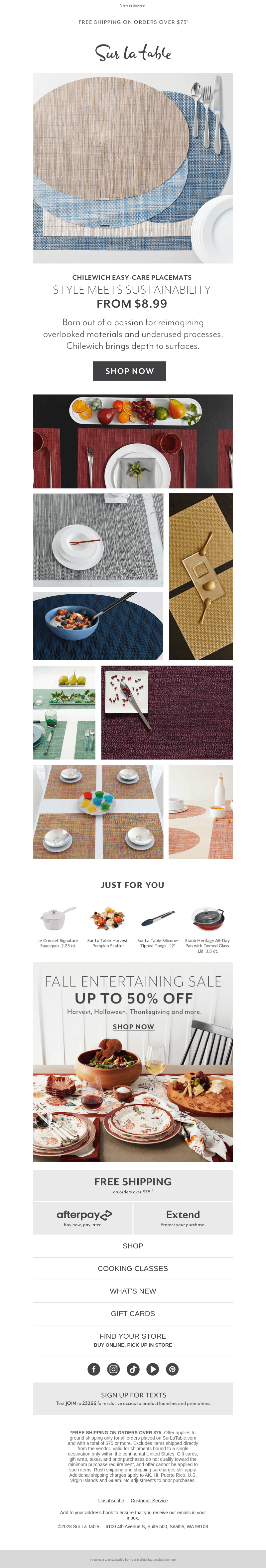 Set your table with all new looks from Chilewich.