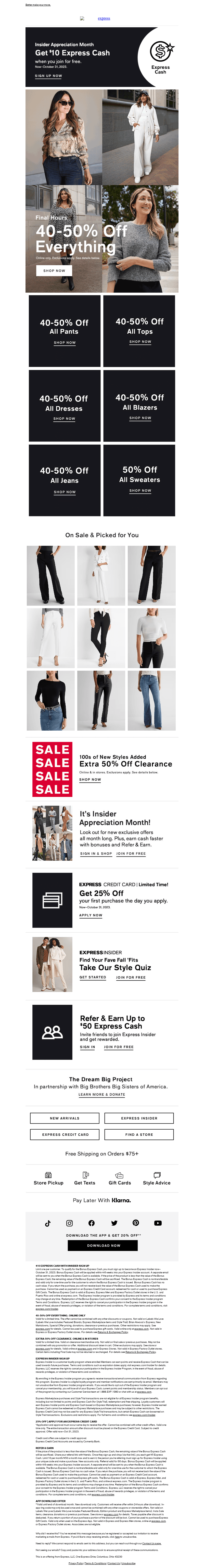Only hours left for 40-50% off sitewide..