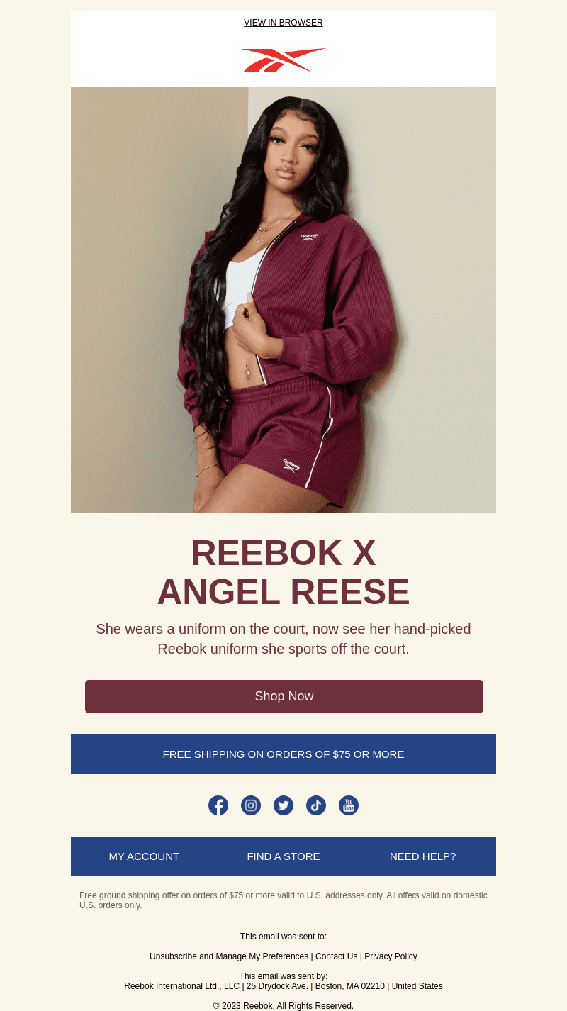 Reebok x Angel Reese