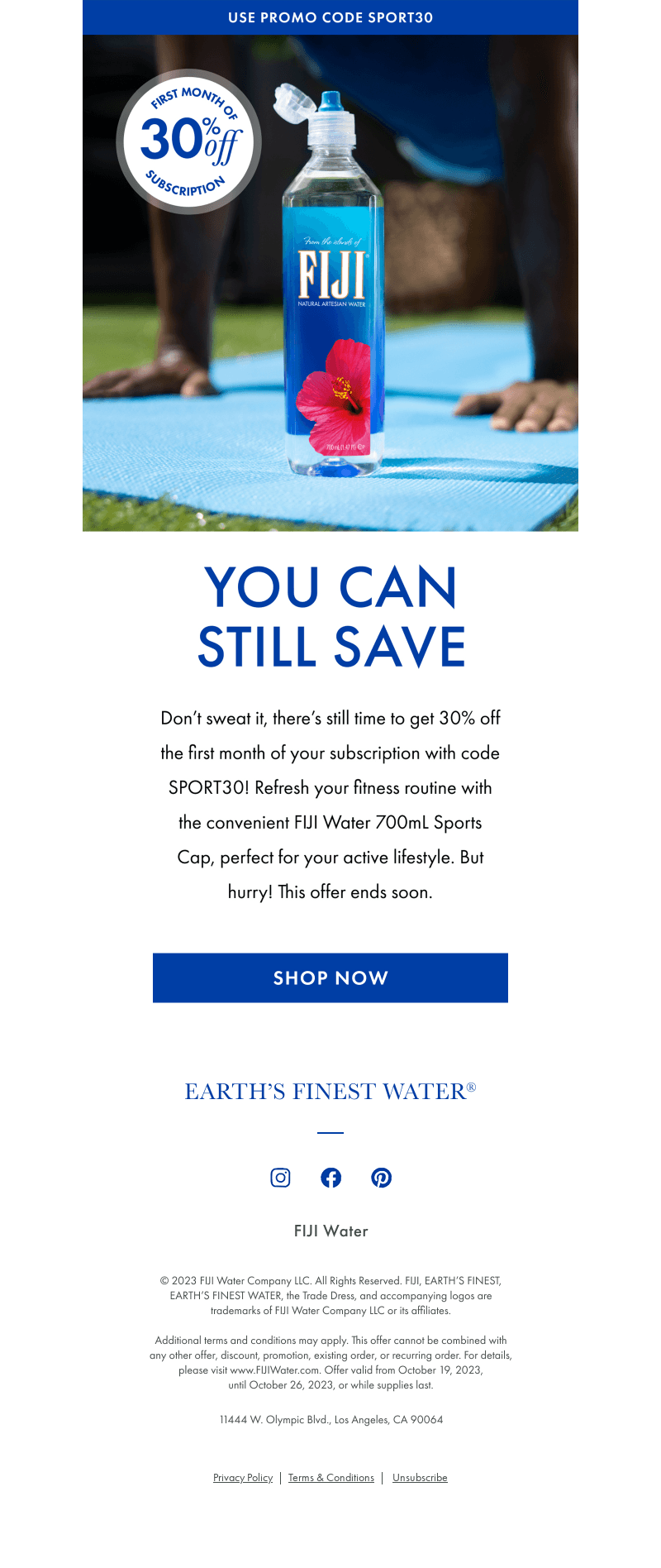 💦🌺 Last chance to save 30%!