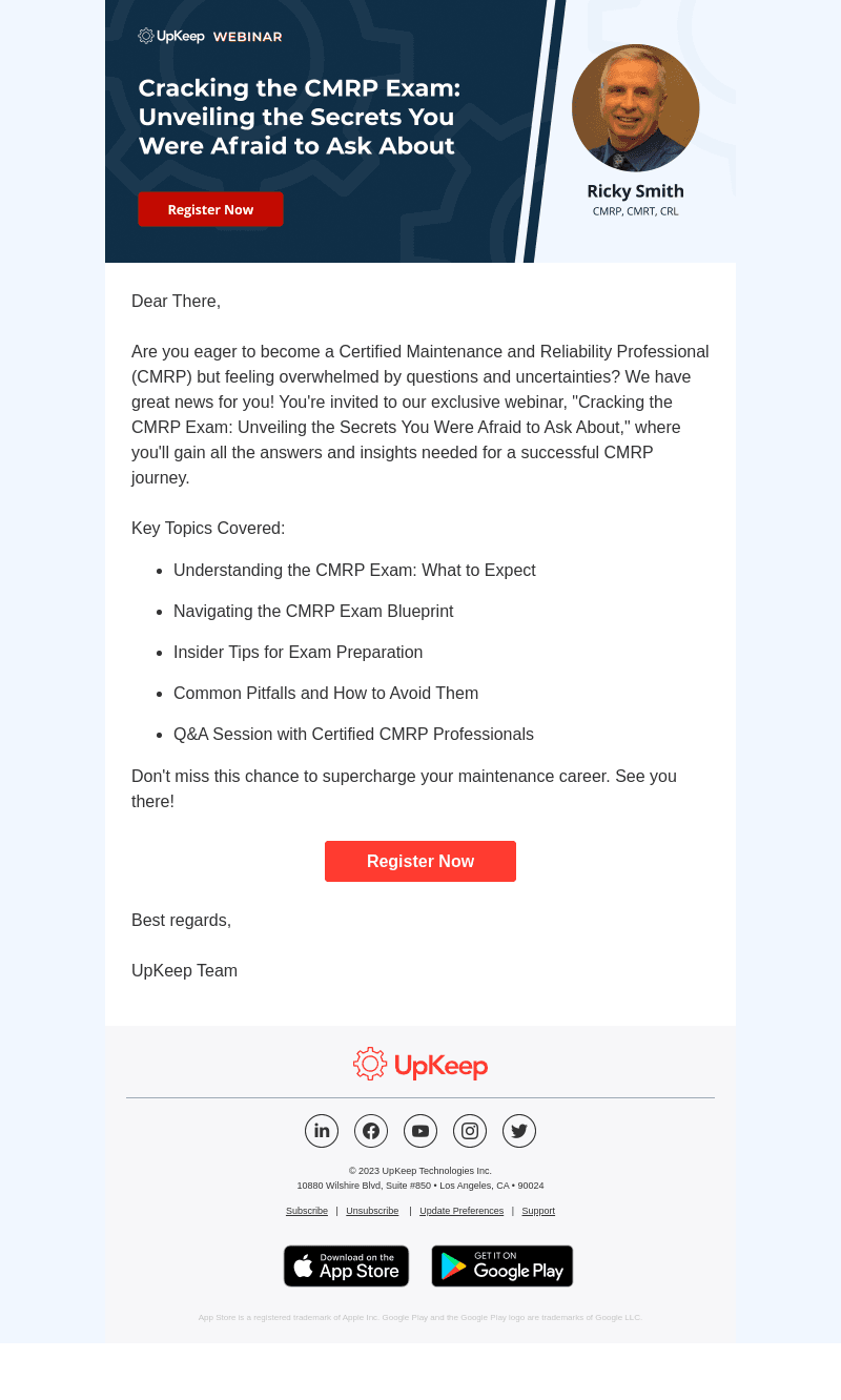 Join Us for the Ultimate CMRP Exam Prep Webinar 📝