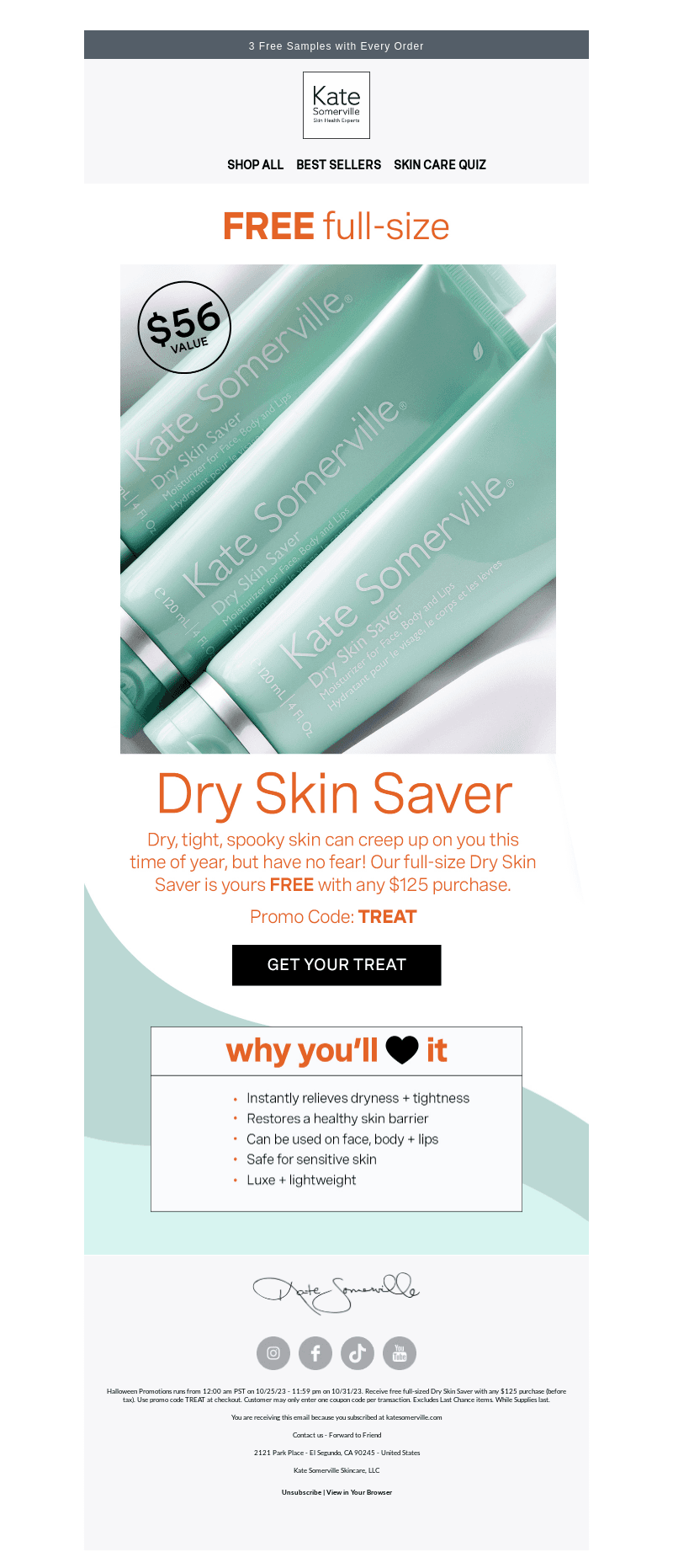 FREE Full-Size Dry Skin Saver