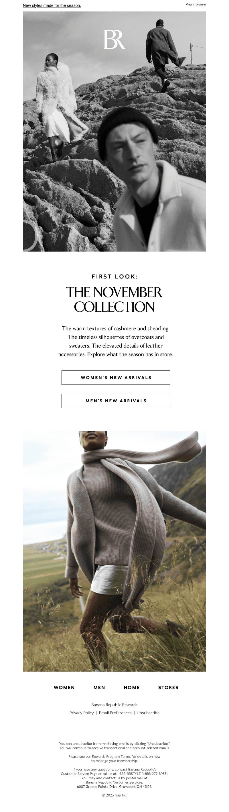 Preview the November collection