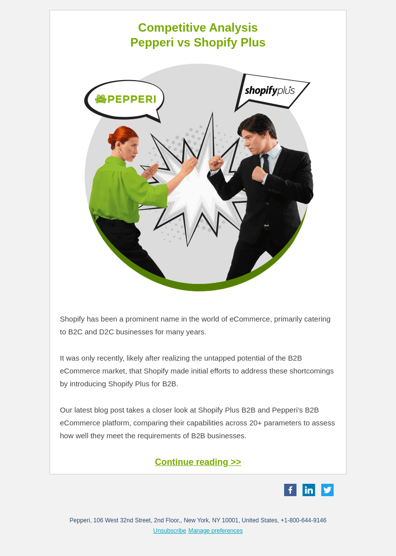 Pepperi vs Shopify Plus - a competitive analysis