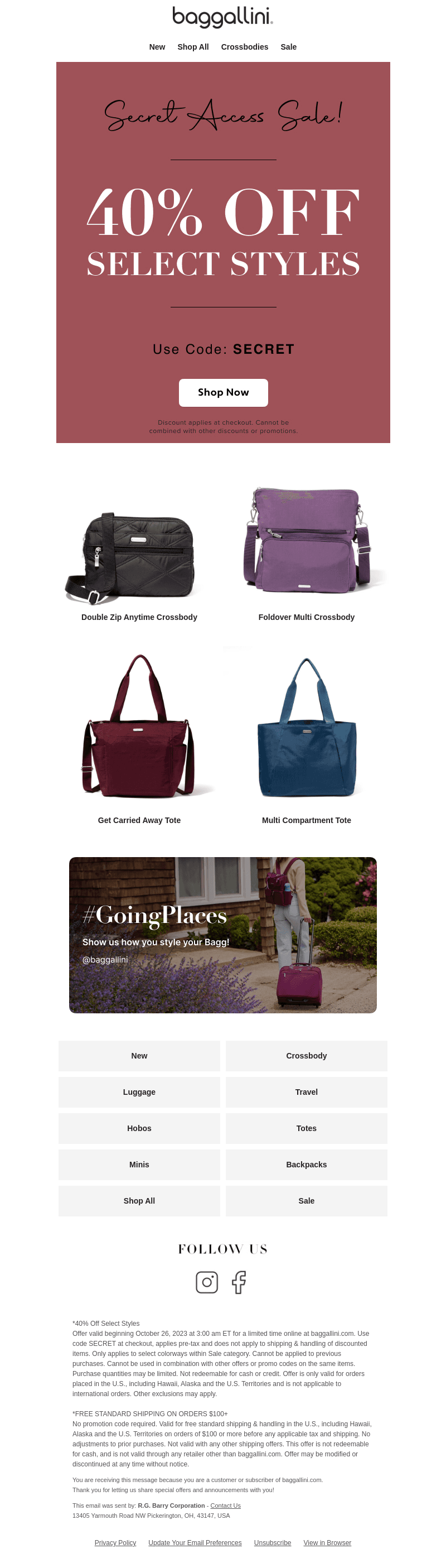 Secret Access Sale—40% ﻿off Select Styles