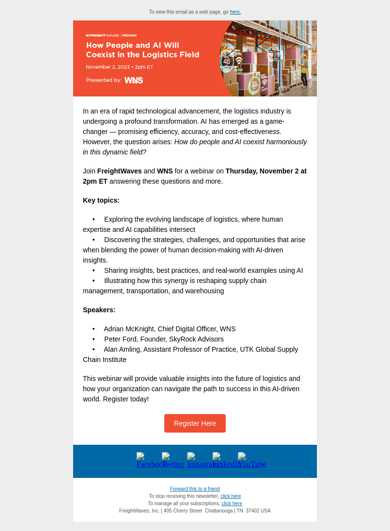 Webinar: How People and AI Will Coexist in the Logistics Field