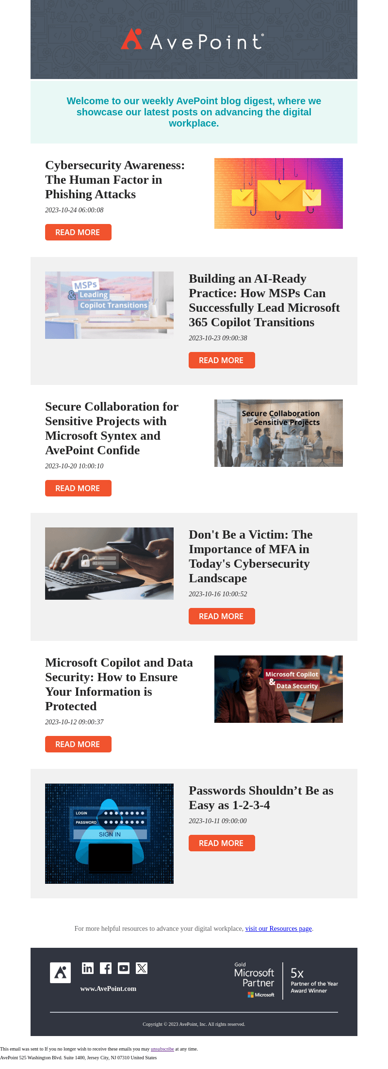 Keep Up With the Latest: AvePoint's Weekly Blog Digest