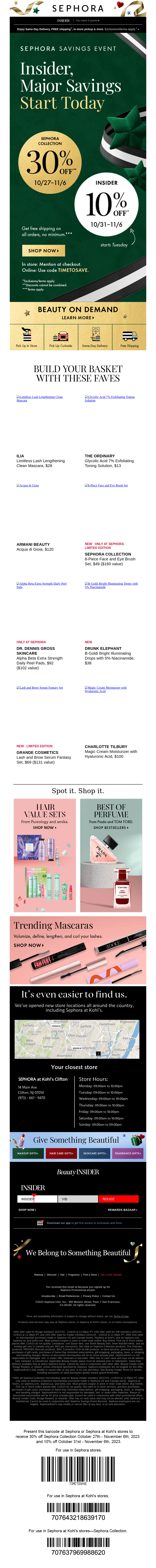 💝 30% off all Sephora Collection starts today!