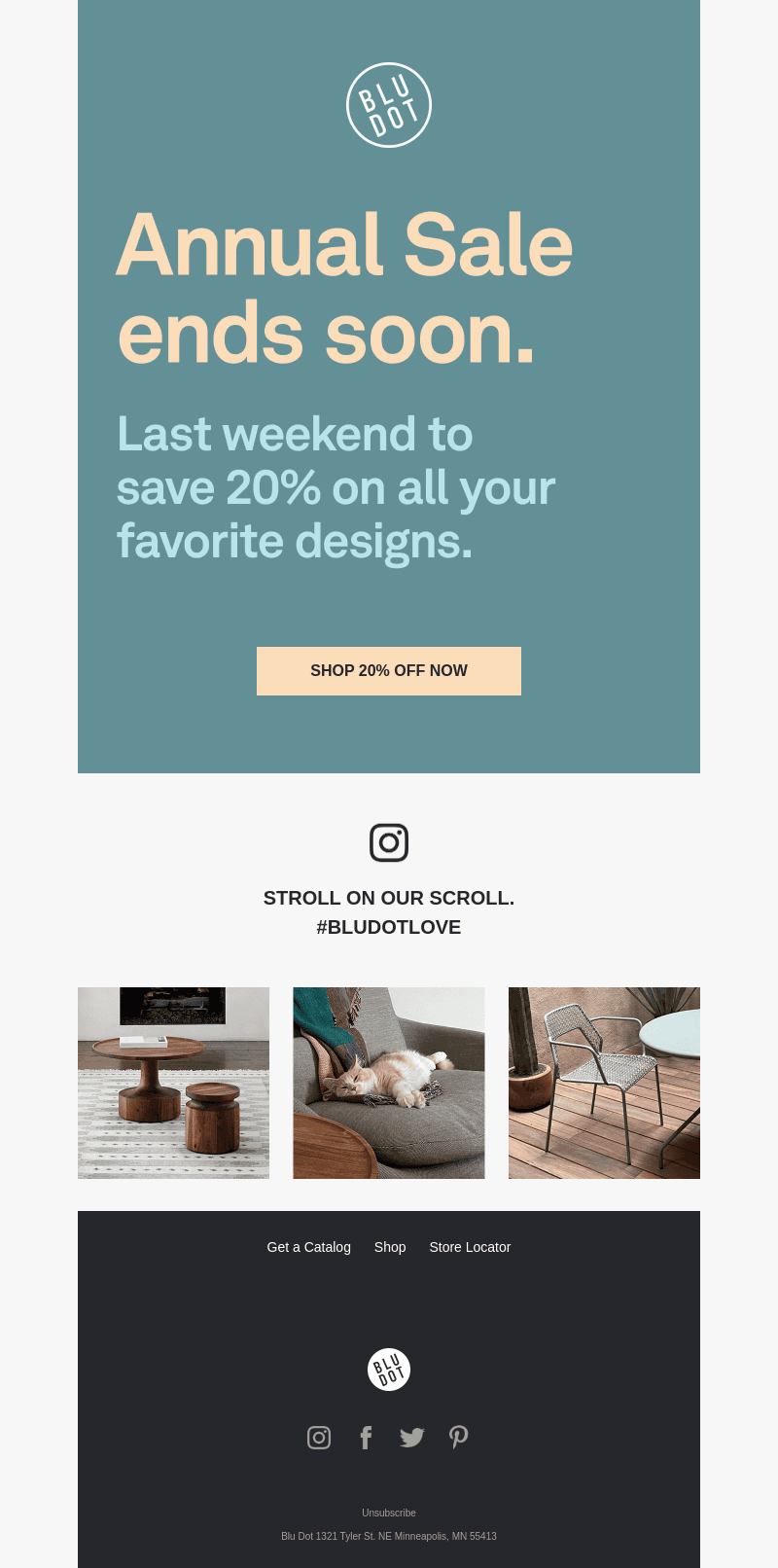 Our Annual Sale ends soon.
