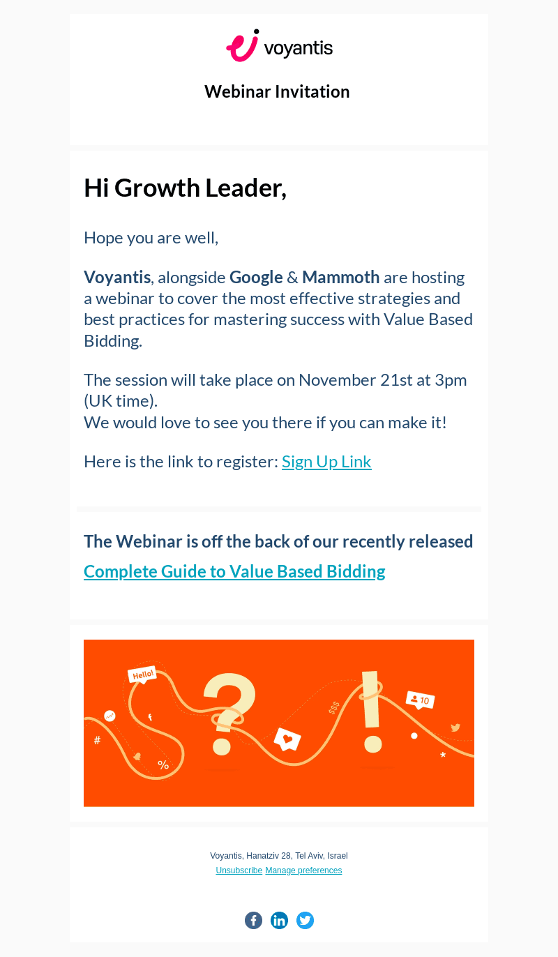 Google & Voyantis Webinar - 21st November