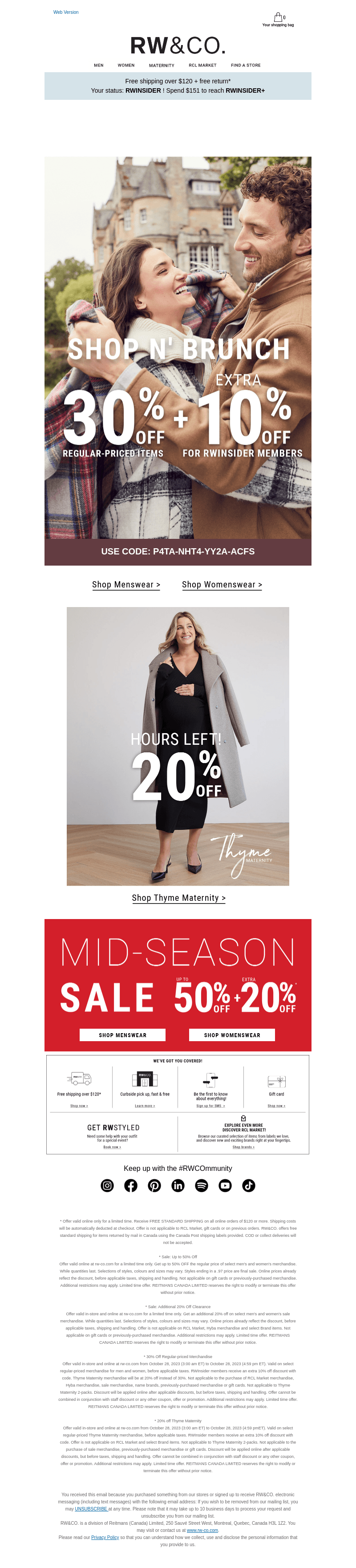 SHOP N' BRUNCH ENDS SOON: Get 30% off everything!