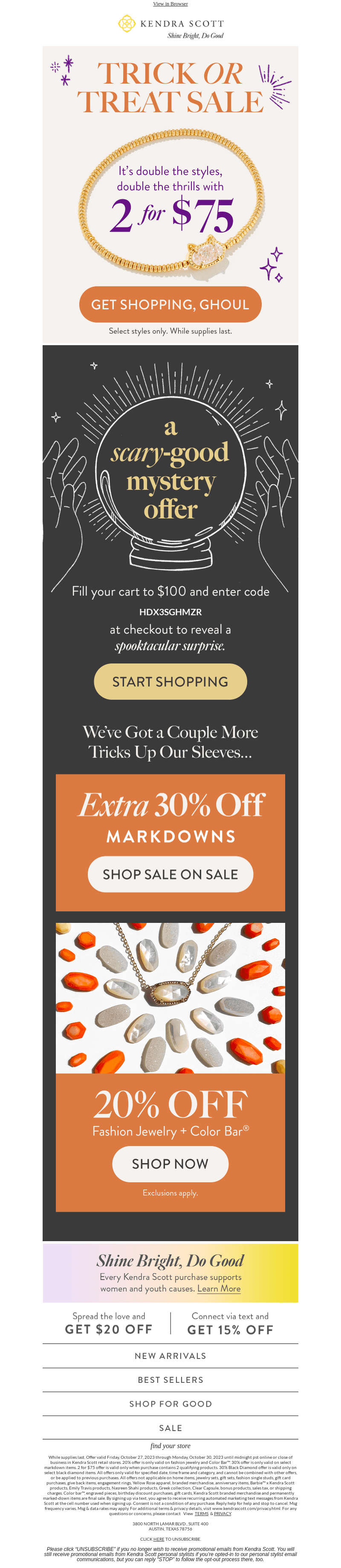 Get Your Spooky On with 2 for $75