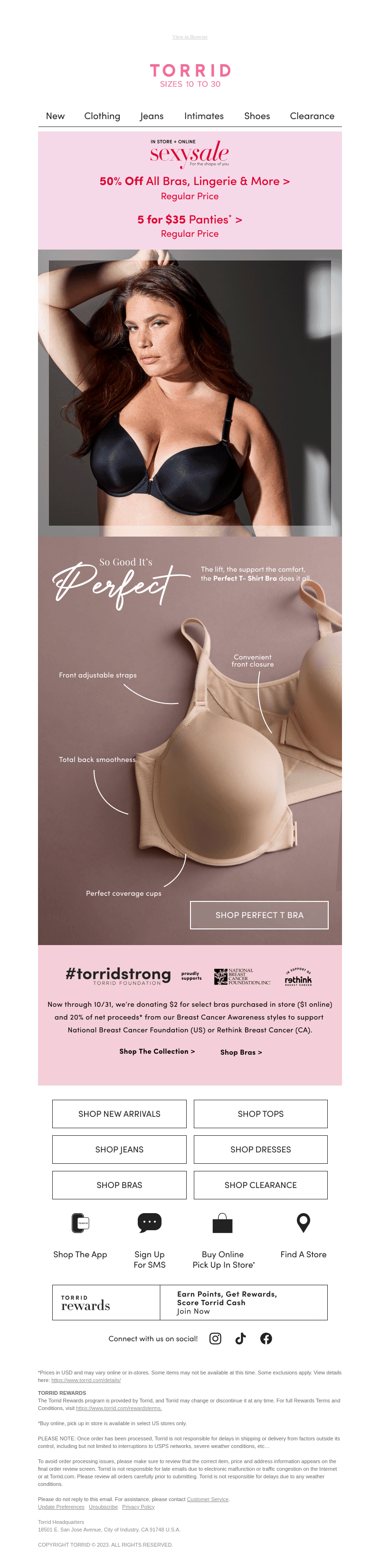 There's STILL time: your bra purchase = donations!
